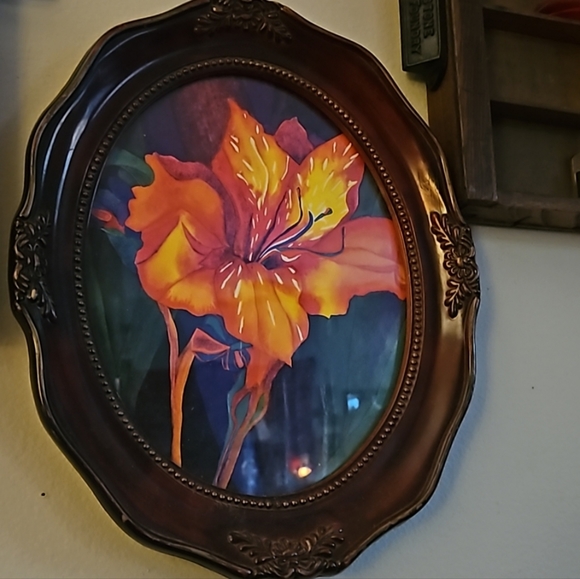 12×10 early 1900s Antique Deep Carved Picture frame  vintage Cherry Wiid - Picture 6 of 16